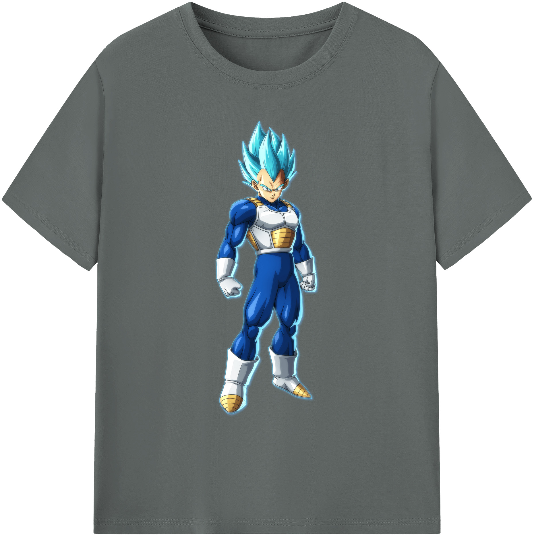 （画像用） ドラゴンボール ベジータ四世（Bejīta Yonsei）DRAGON BALL Vegeta IV 綿100％ メンズ半袖Tシャツ｜肌触りやわらか＆通気性